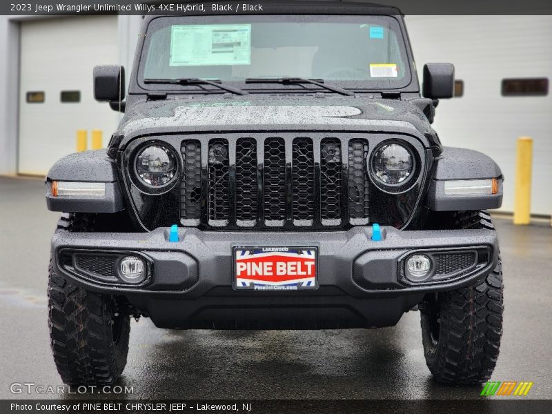 Black / Black 2023 Jeep Wrangler Unlimited Willys 4XE Hybrid