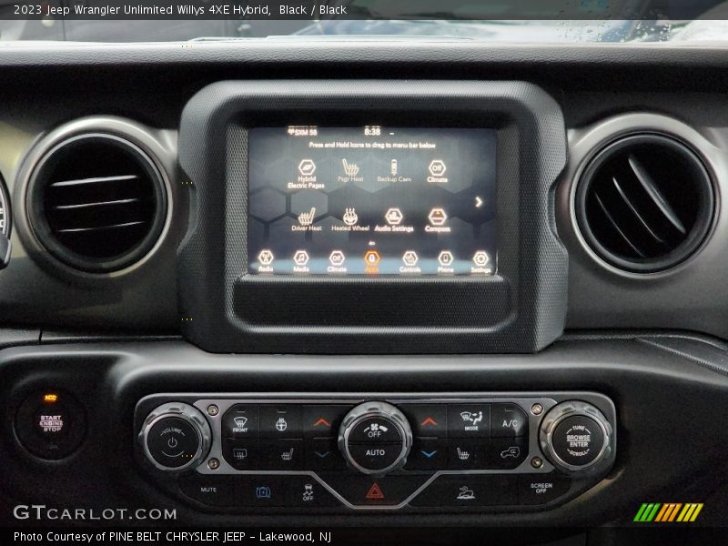Controls of 2023 Wrangler Unlimited Willys 4XE Hybrid