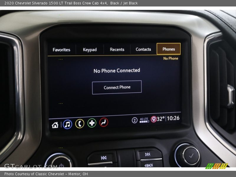 Black / Jet Black 2020 Chevrolet Silverado 1500 LT Trail Boss Crew Cab 4x4