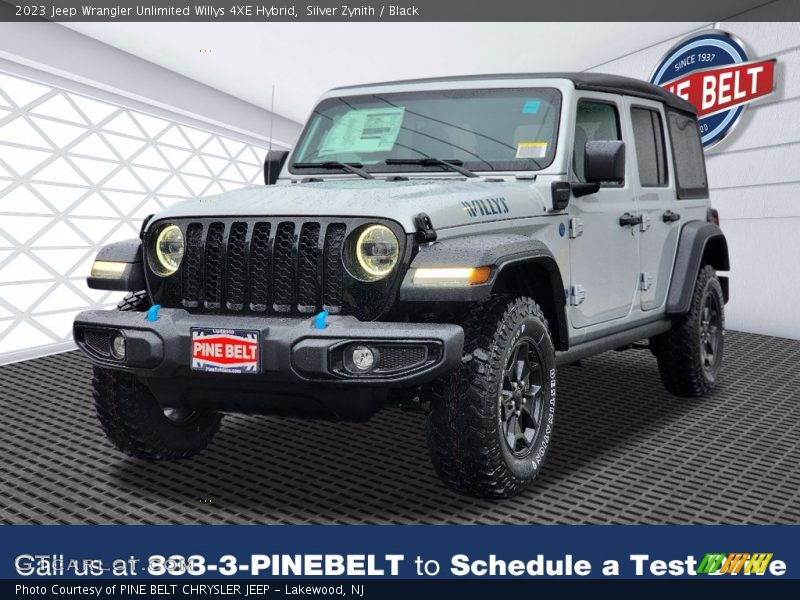 Silver Zynith / Black 2023 Jeep Wrangler Unlimited Willys 4XE Hybrid