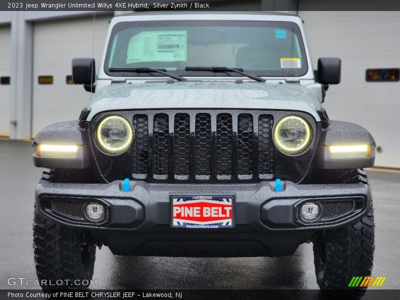 Silver Zynith / Black 2023 Jeep Wrangler Unlimited Willys 4XE Hybrid