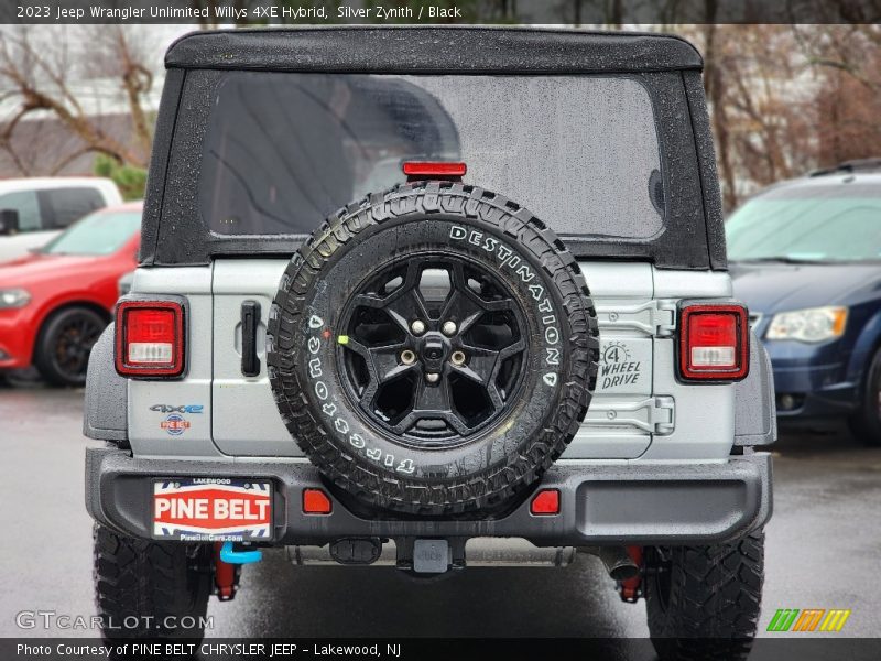 Silver Zynith / Black 2023 Jeep Wrangler Unlimited Willys 4XE Hybrid