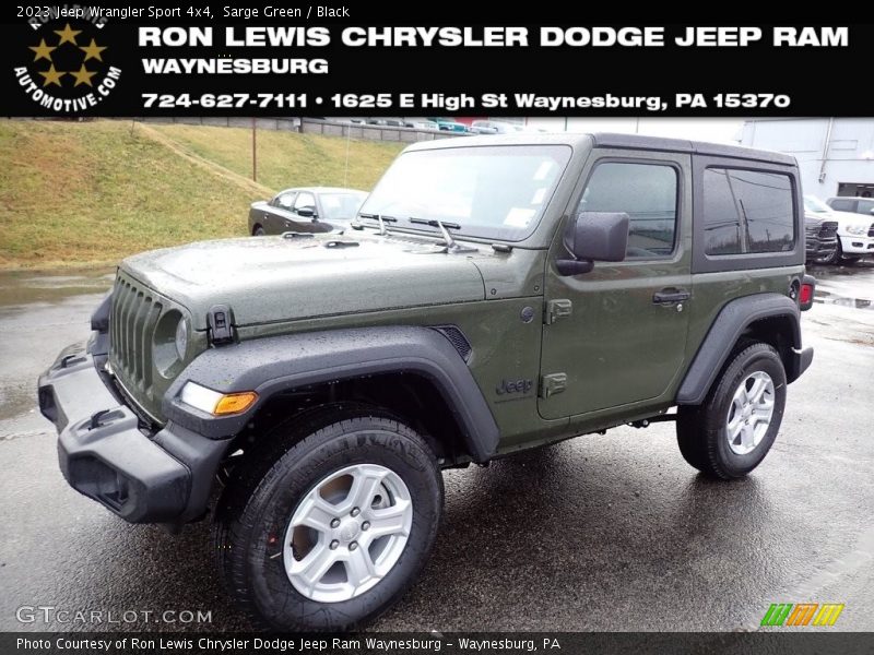 Sarge Green / Black 2023 Jeep Wrangler Sport 4x4