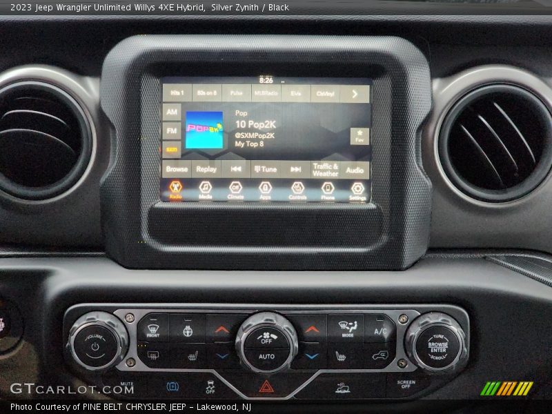 Controls of 2023 Wrangler Unlimited Willys 4XE Hybrid