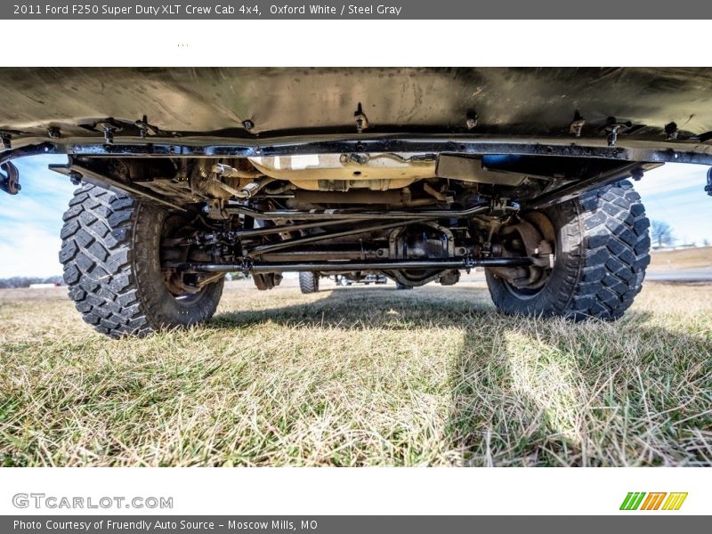 Oxford White / Steel Gray 2011 Ford F250 Super Duty XLT Crew Cab 4x4