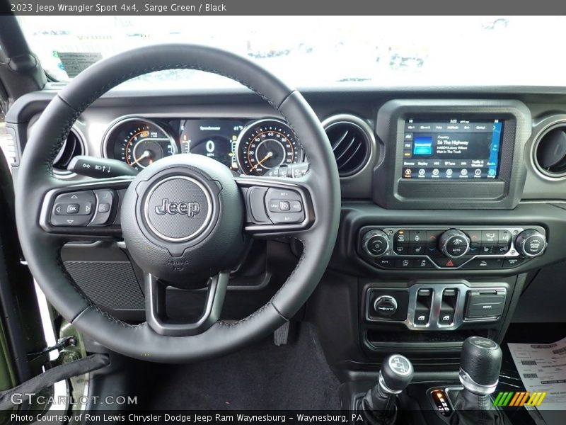 Dashboard of 2023 Wrangler Sport 4x4
