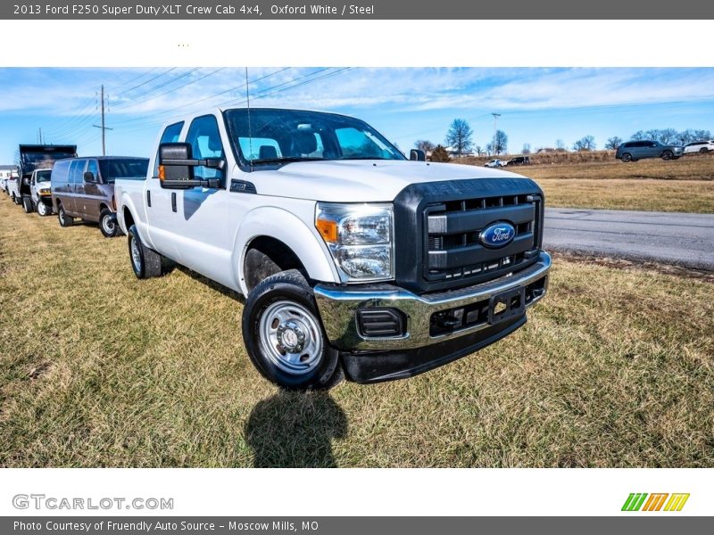 Oxford White / Steel 2013 Ford F250 Super Duty XLT Crew Cab 4x4