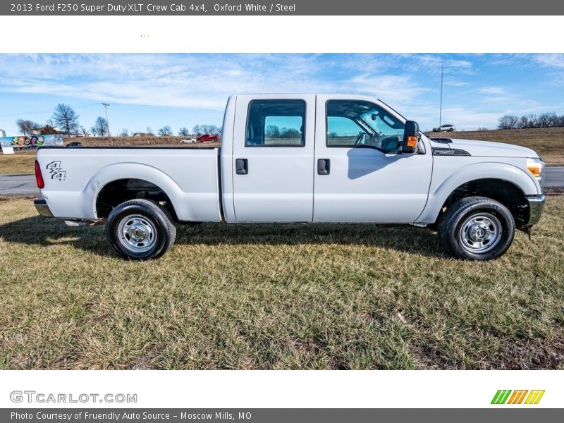 Oxford White / Steel 2013 Ford F250 Super Duty XLT Crew Cab 4x4