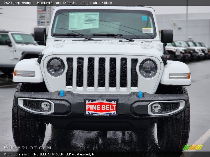Bright White / Black 2023 Jeep Wrangler Unlimited Sahara 4XE Hybrid