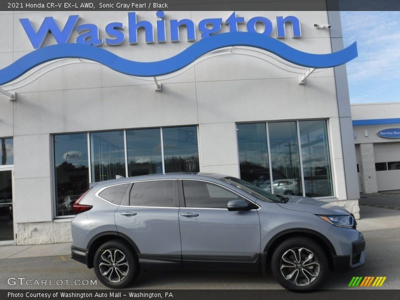 Sonic Gray Pearl / Black 2021 Honda CR-V EX-L AWD