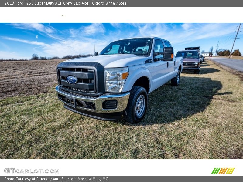 Oxford White / Steel 2013 Ford F250 Super Duty XLT Crew Cab 4x4