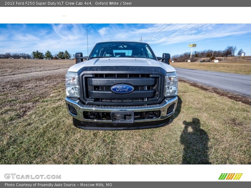 Oxford White / Steel 2013 Ford F250 Super Duty XLT Crew Cab 4x4