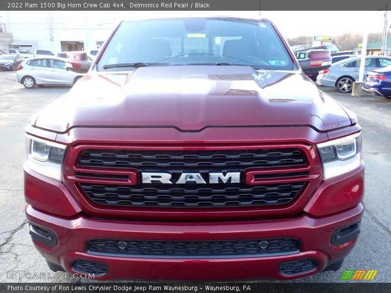 Delmonico Red Pearl / Black 2022 Ram 1500 Big Horn Crew Cab 4x4