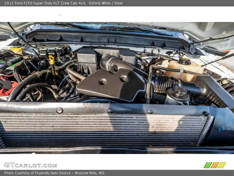 Oxford White / Steel 2013 Ford F250 Super Duty XLT Crew Cab 4x4