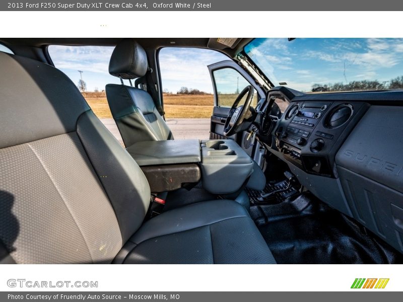 Oxford White / Steel 2013 Ford F250 Super Duty XLT Crew Cab 4x4