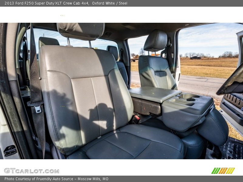 Oxford White / Steel 2013 Ford F250 Super Duty XLT Crew Cab 4x4