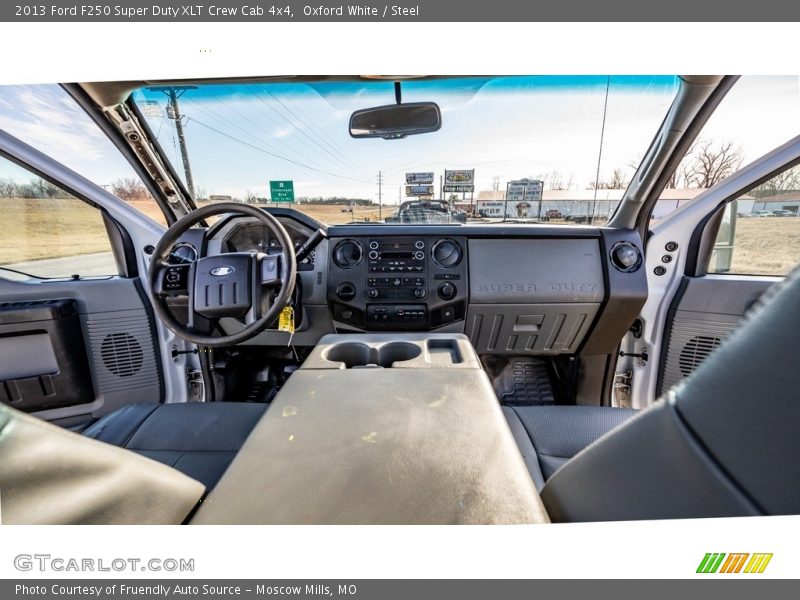 Oxford White / Steel 2013 Ford F250 Super Duty XLT Crew Cab 4x4