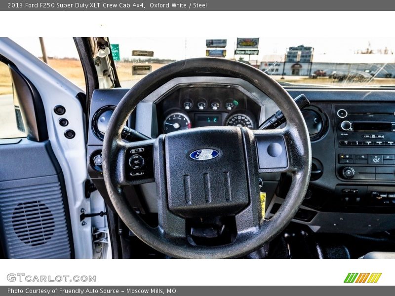 Oxford White / Steel 2013 Ford F250 Super Duty XLT Crew Cab 4x4
