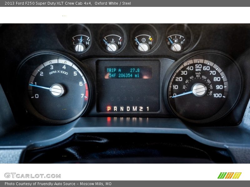 Oxford White / Steel 2013 Ford F250 Super Duty XLT Crew Cab 4x4