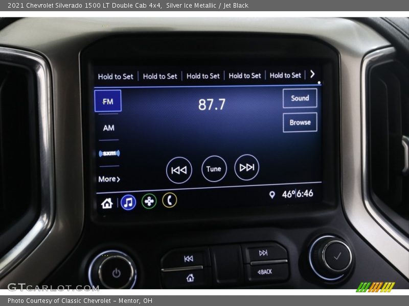 Silver Ice Metallic / Jet Black 2021 Chevrolet Silverado 1500 LT Double Cab 4x4
