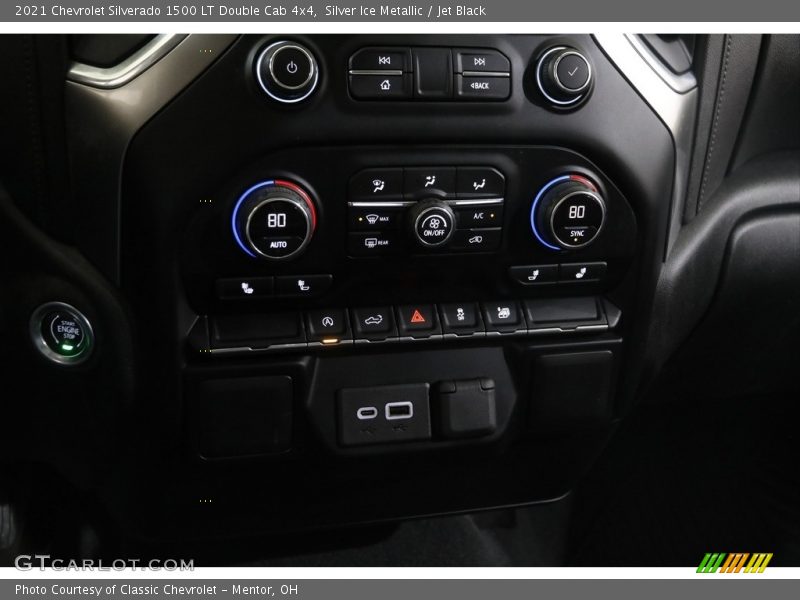 Controls of 2021 Silverado 1500 LT Double Cab 4x4