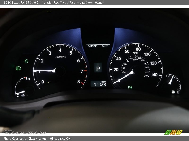 Matador Red Mica / Parchment/Brown Walnut 2010 Lexus RX 350 AWD