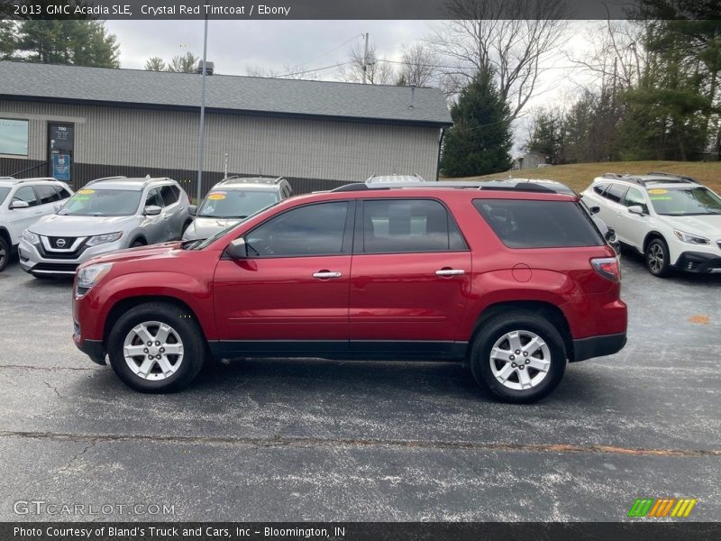 Crystal Red Tintcoat / Ebony 2013 GMC Acadia SLE