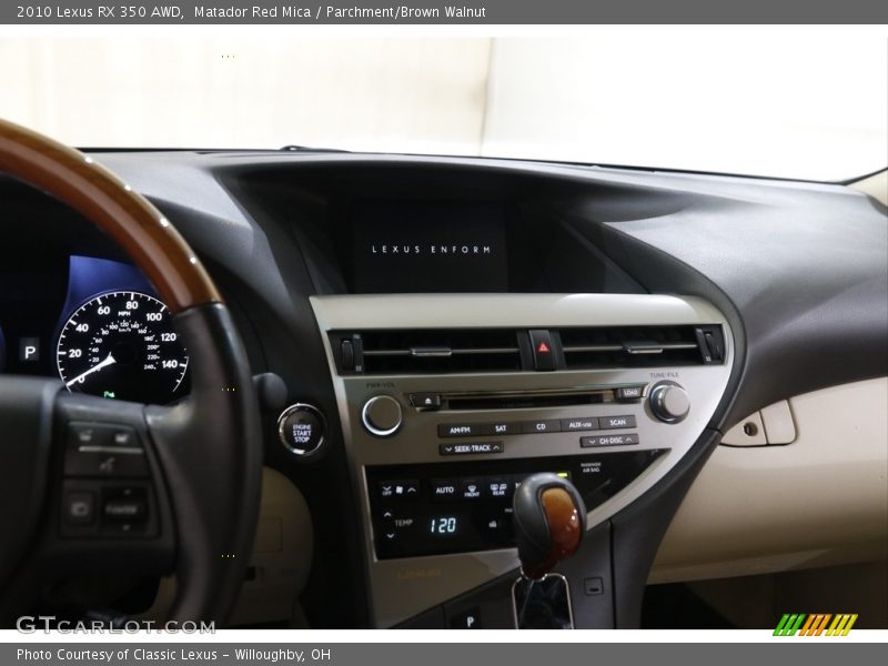 Matador Red Mica / Parchment/Brown Walnut 2010 Lexus RX 350 AWD