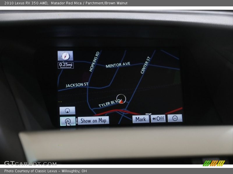 Matador Red Mica / Parchment/Brown Walnut 2010 Lexus RX 350 AWD