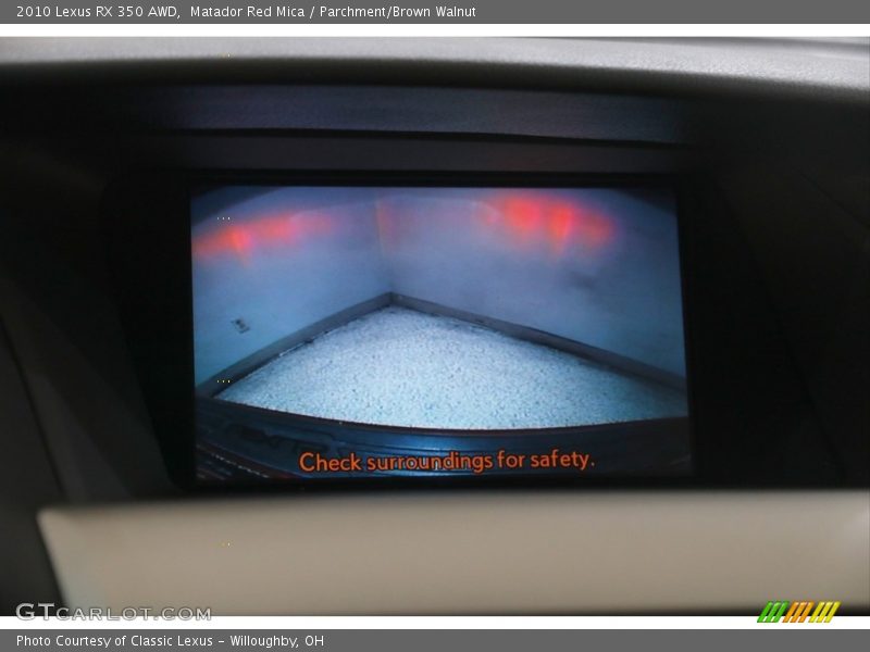 Matador Red Mica / Parchment/Brown Walnut 2010 Lexus RX 350 AWD