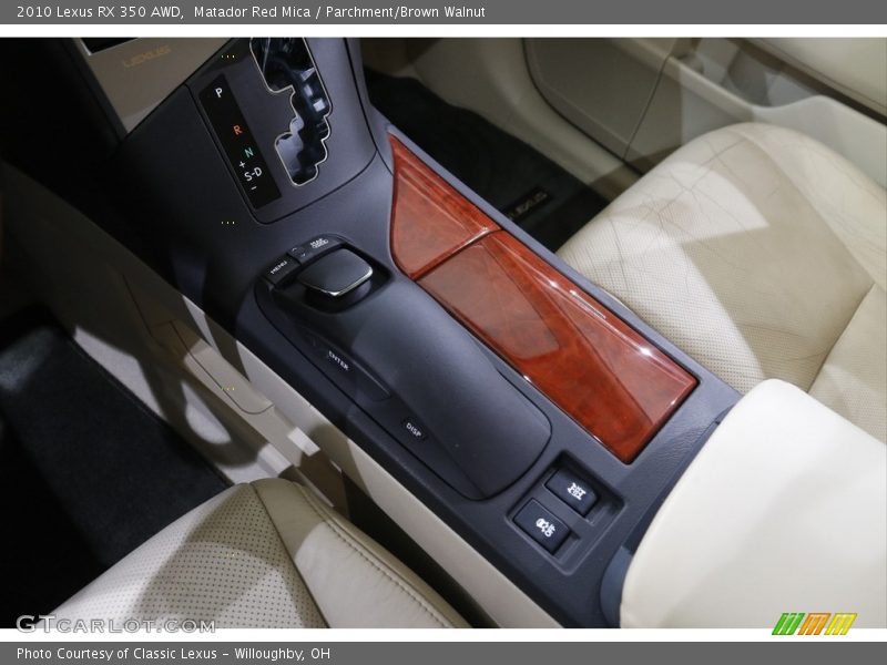 Matador Red Mica / Parchment/Brown Walnut 2010 Lexus RX 350 AWD