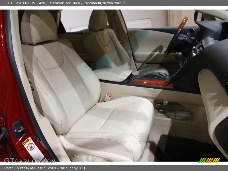 Matador Red Mica / Parchment/Brown Walnut 2010 Lexus RX 350 AWD