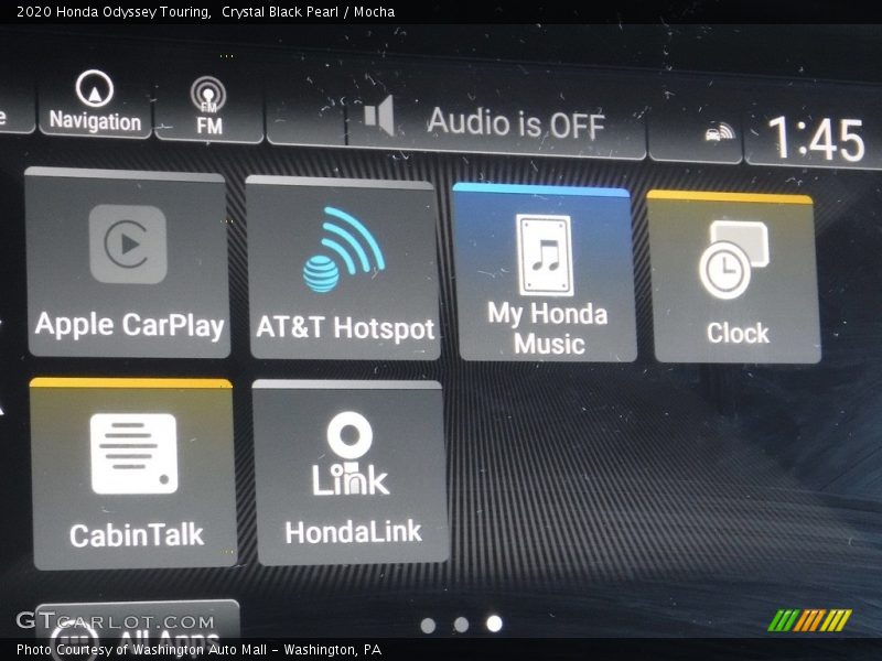 Crystal Black Pearl / Mocha 2020 Honda Odyssey Touring