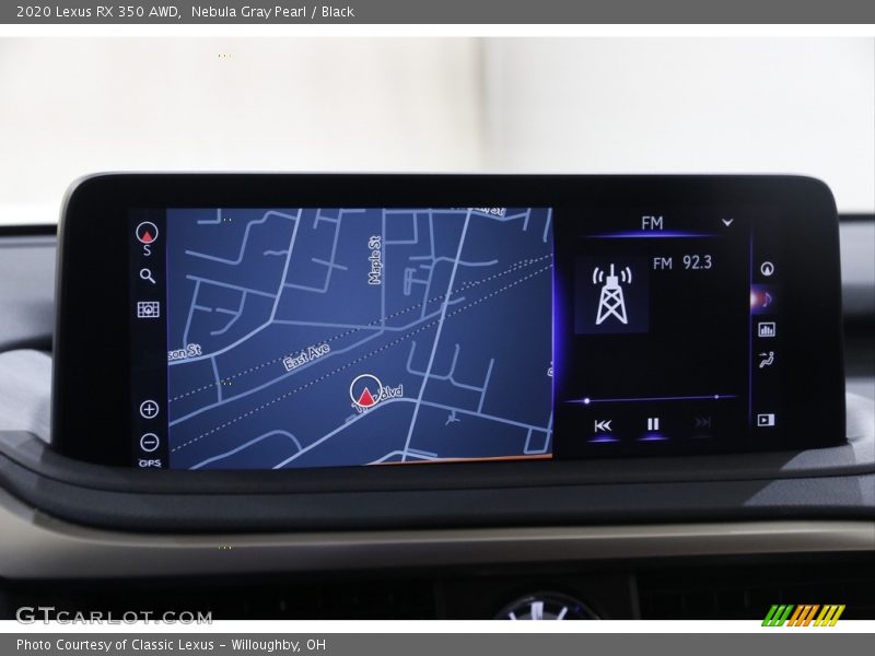 Nebula Gray Pearl / Black 2020 Lexus RX 350 AWD