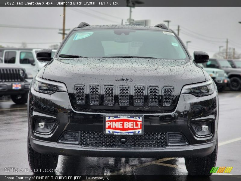 Diamond Black Crystal Pearl / Black 2022 Jeep Cherokee X 4x4