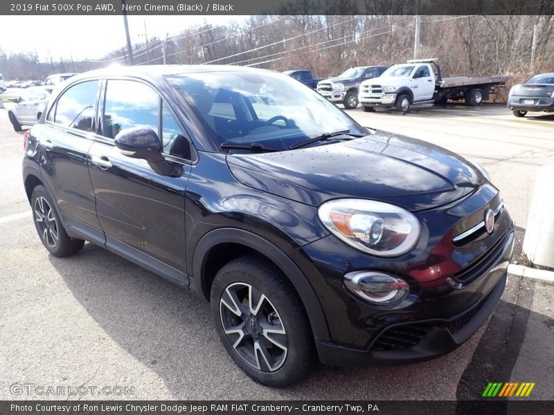 Nero Cinema (Black) / Black 2019 Fiat 500X Pop AWD