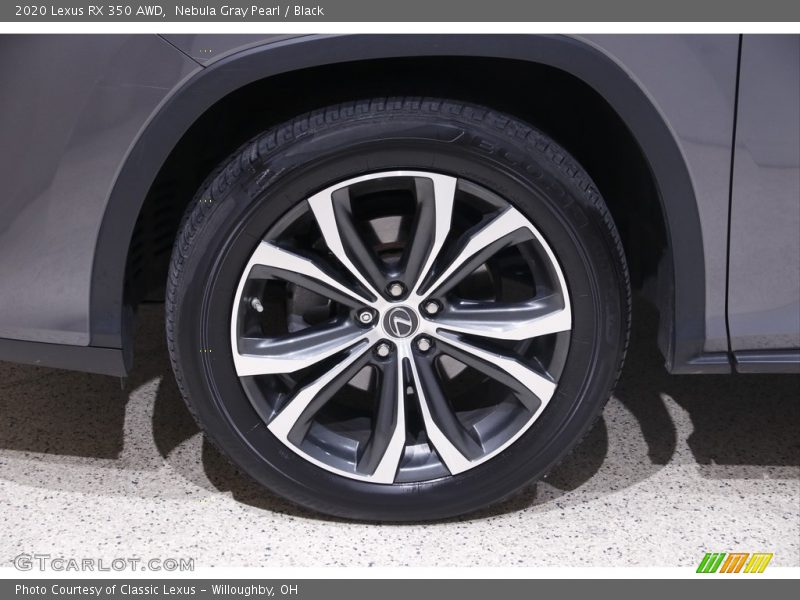 Nebula Gray Pearl / Black 2020 Lexus RX 350 AWD