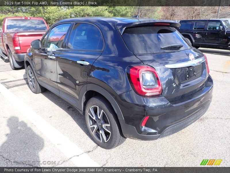 Nero Cinema (Black) / Black 2019 Fiat 500X Pop AWD