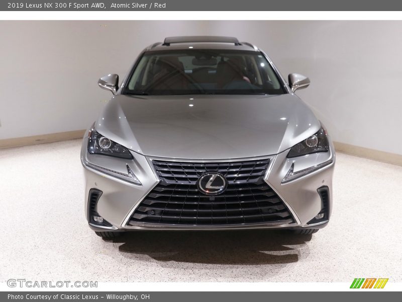 Atomic Silver / Red 2019 Lexus NX 300 F Sport AWD