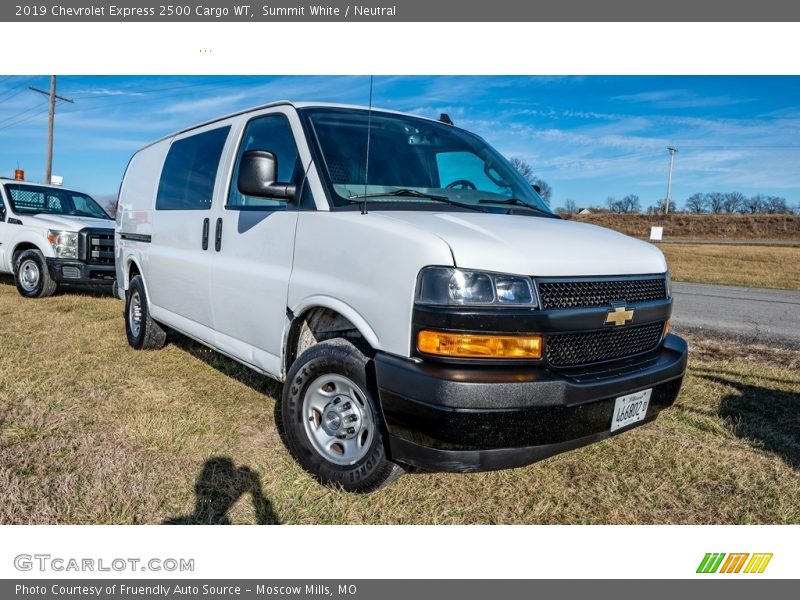 Summit White / Neutral 2019 Chevrolet Express 2500 Cargo WT