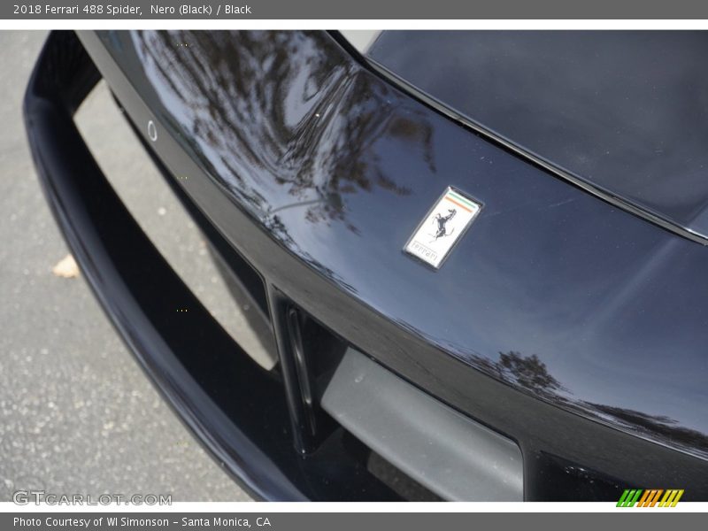 Nero (Black) / Black 2018 Ferrari 488 Spider