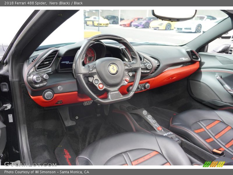  2018 488 Spider  Black Interior