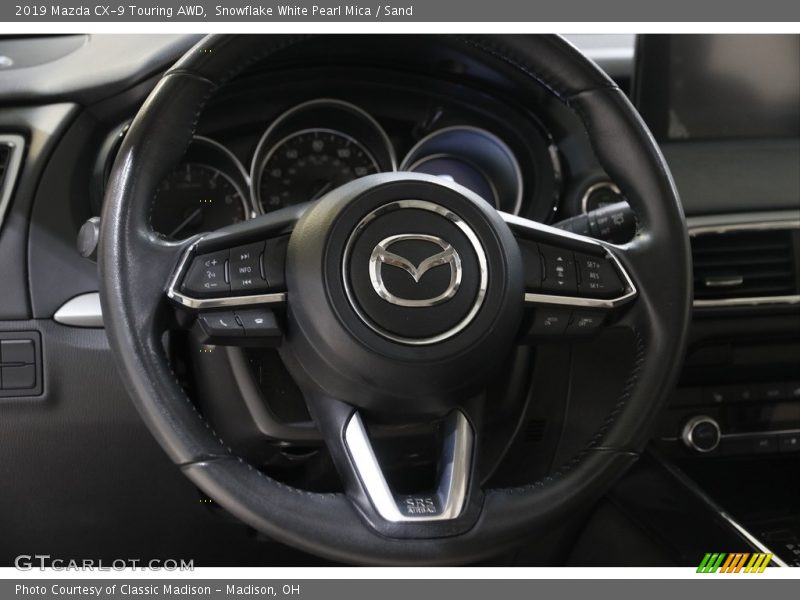 Snowflake White Pearl Mica / Sand 2019 Mazda CX-9 Touring AWD