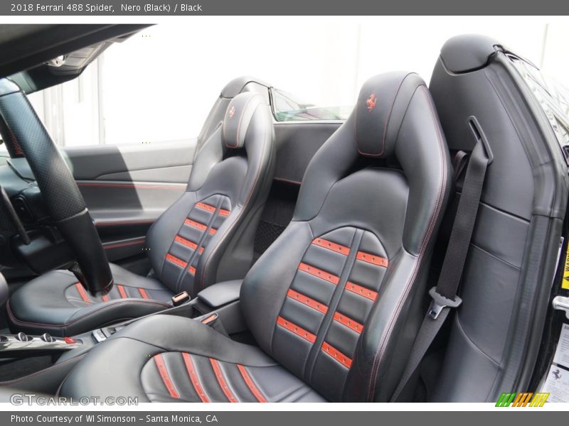 Front Seat of 2018 488 Spider 