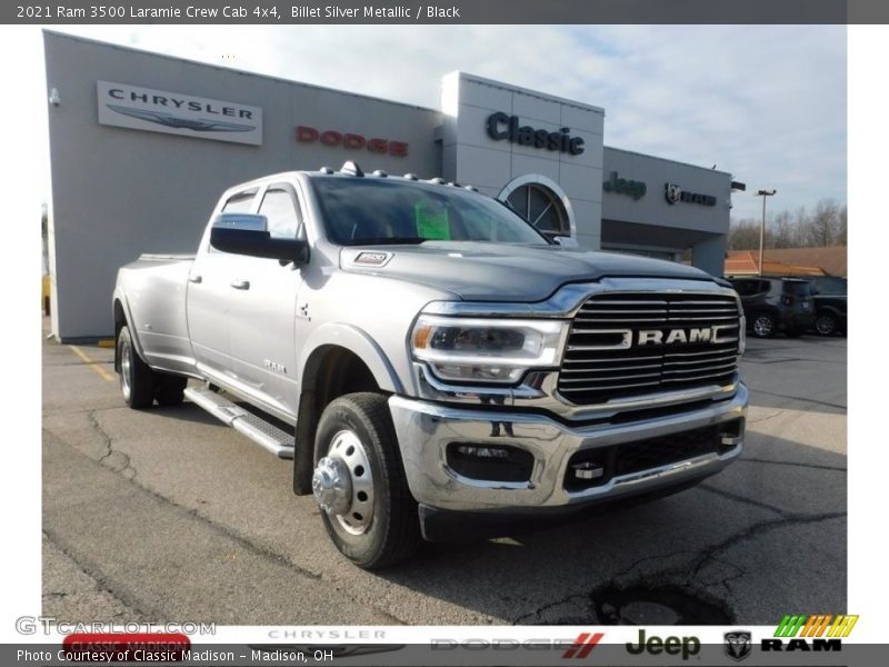 Billet Silver Metallic / Black 2021 Ram 3500 Laramie Crew Cab 4x4