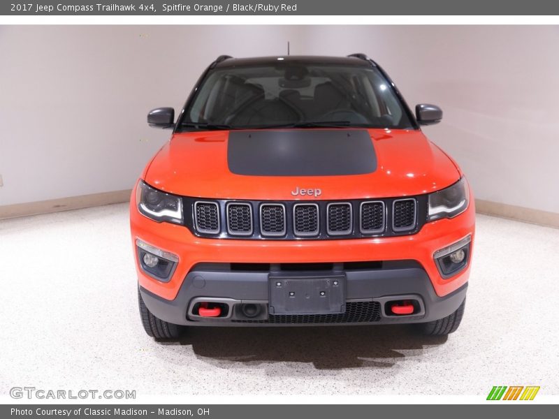Spitfire Orange / Black/Ruby Red 2017 Jeep Compass Trailhawk 4x4