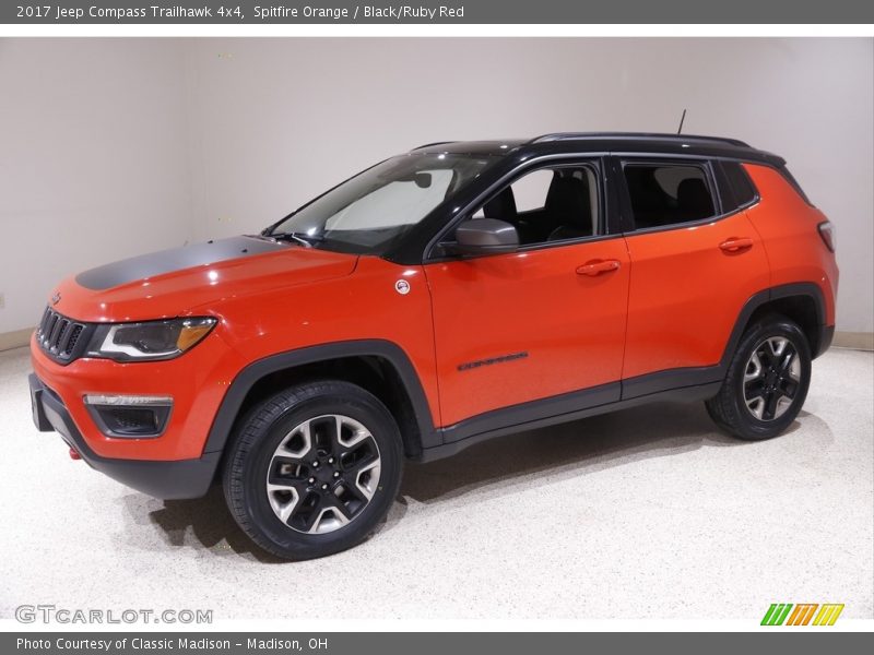 Spitfire Orange / Black/Ruby Red 2017 Jeep Compass Trailhawk 4x4