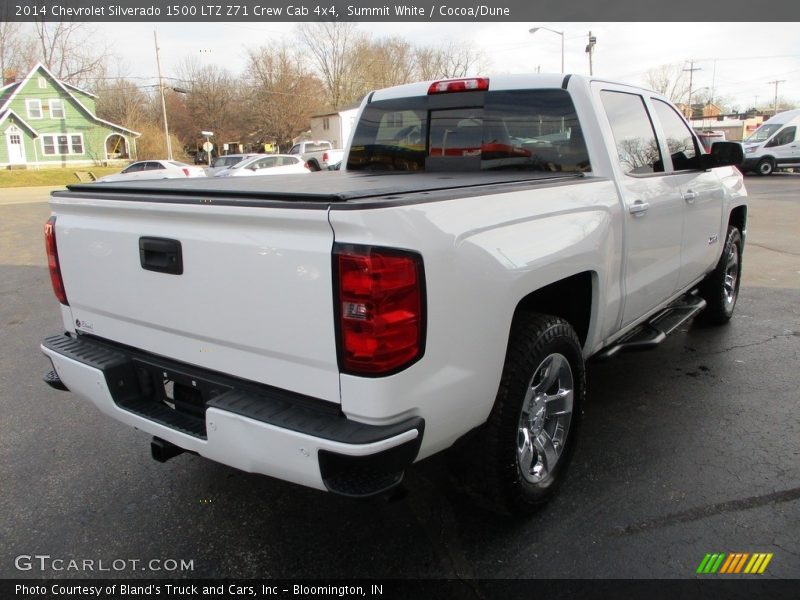 Summit White / Cocoa/Dune 2014 Chevrolet Silverado 1500 LTZ Z71 Crew Cab 4x4