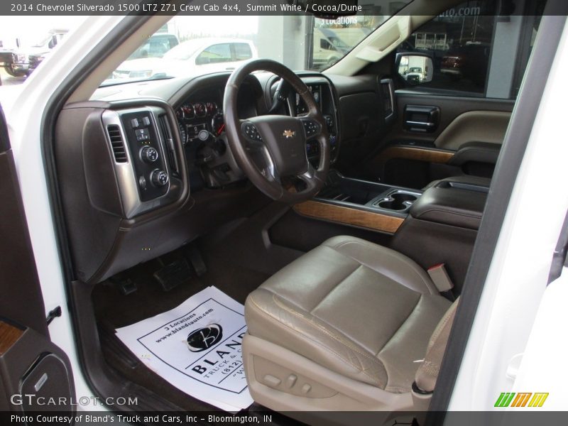 Front Seat of 2014 Silverado 1500 LTZ Z71 Crew Cab 4x4