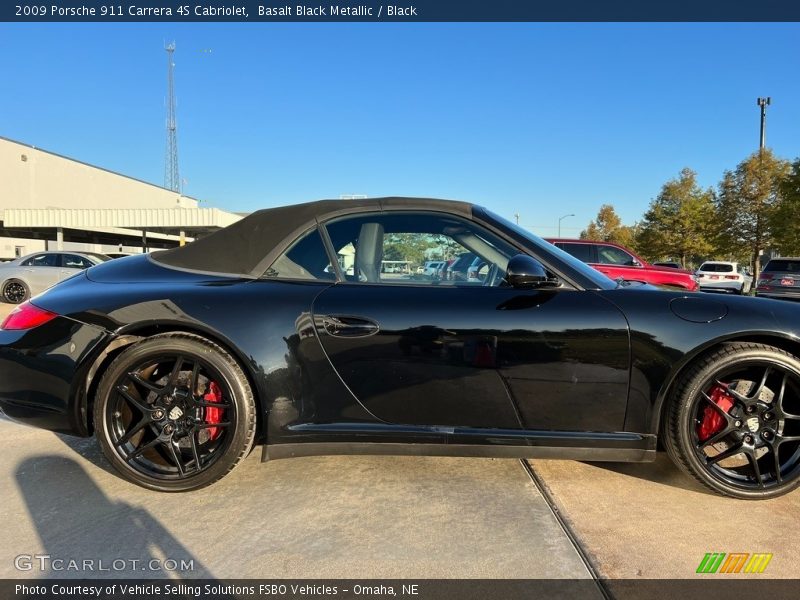 Basalt Black Metallic / Black 2009 Porsche 911 Carrera 4S Cabriolet